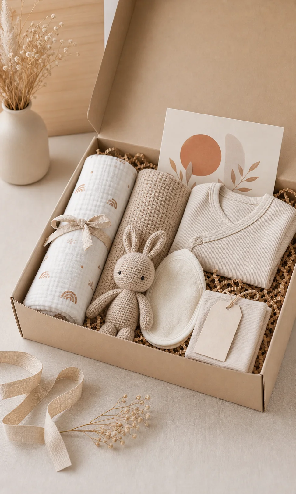 Custom newborn gift set for private label baby brands