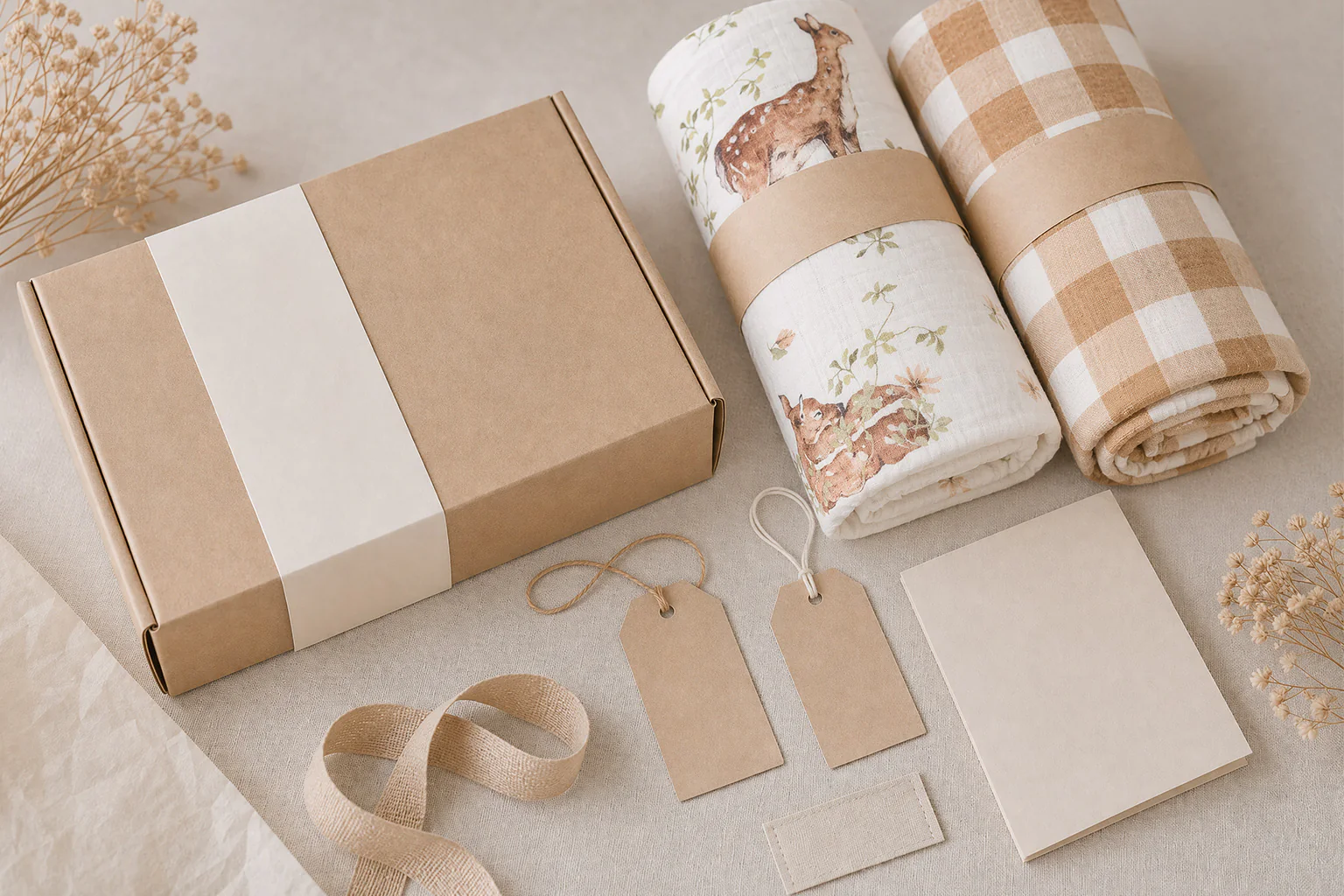 Muslin swaddle customization details