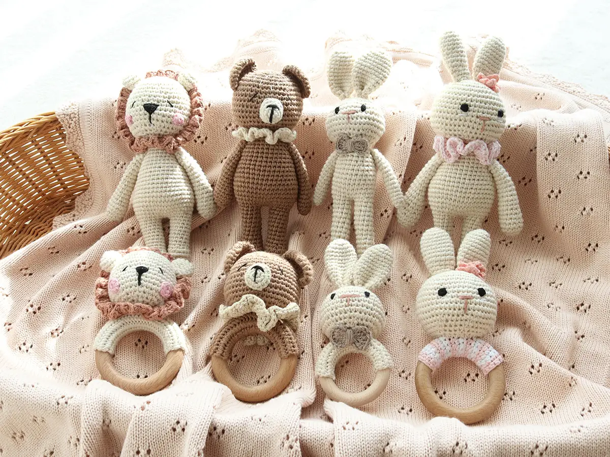 Custom crochet baby toys